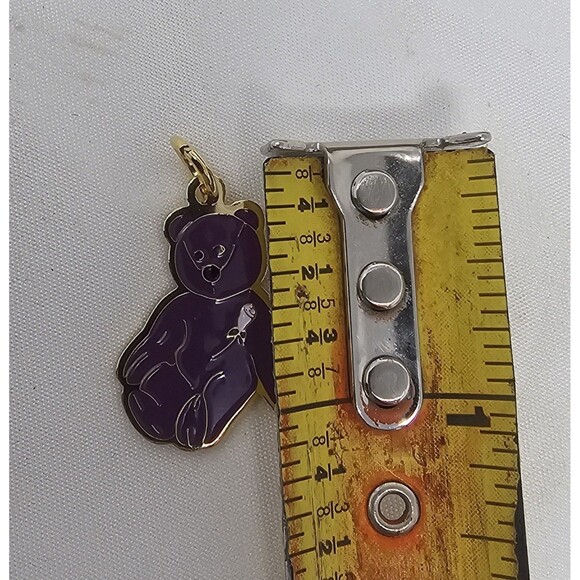 Princess Diana Beanie Baby Purple Bracelet Necklace 1" Charm New - Picture 5 of 5